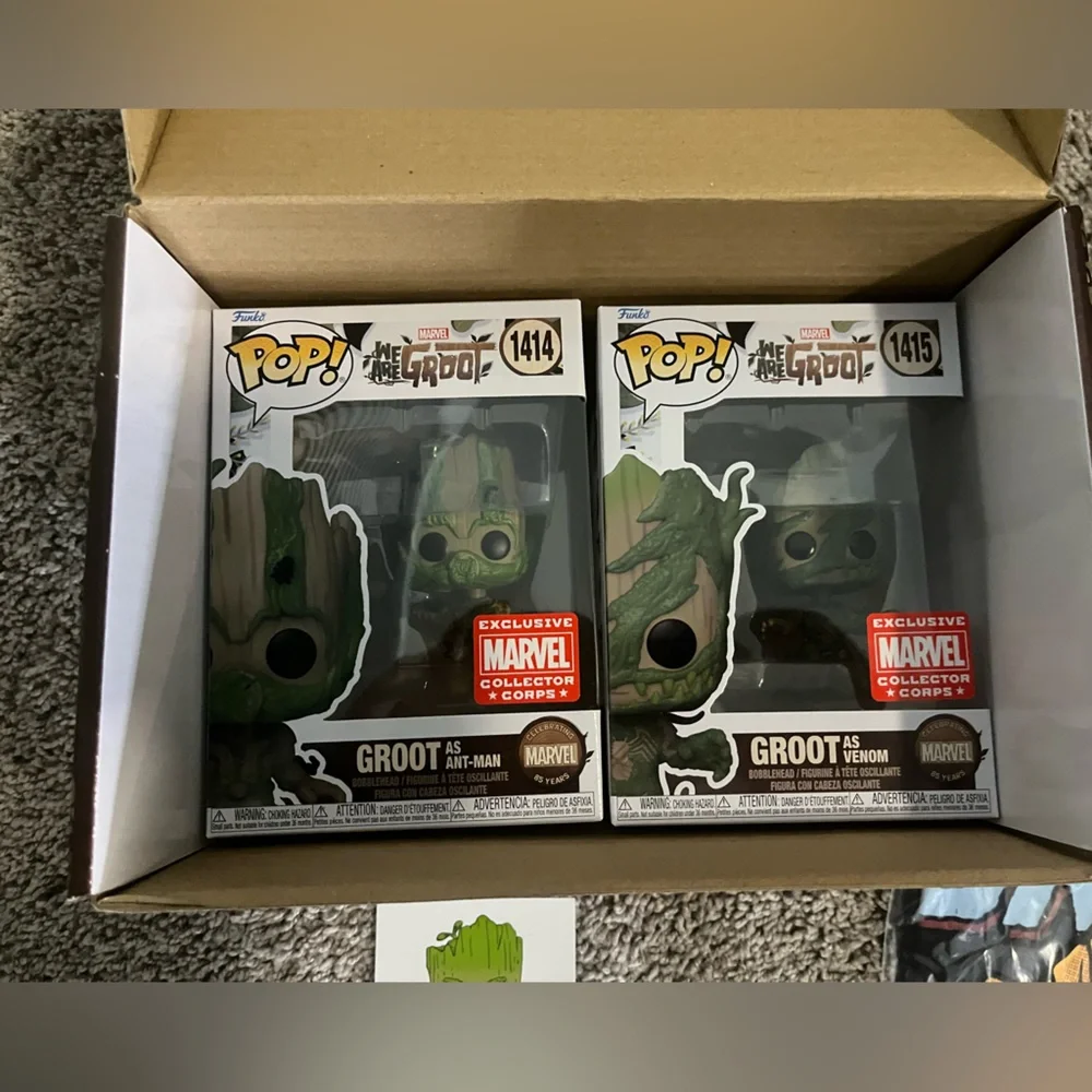 Funko Pop!Marvel Collector Corps 5 Pieces We Are Groot Mystery Box Size S
